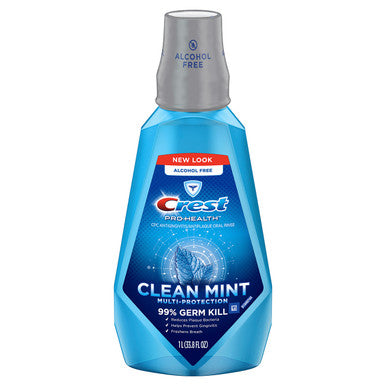 Crest Prohealth Clean Mint Mouthwash 33.8 Oz
