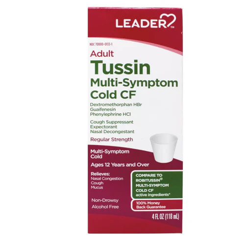 Leader Adult Tussin Multi-symptom Cold