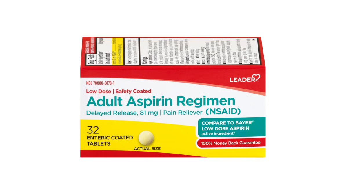 Leader Aspirin Regimen 32tabs