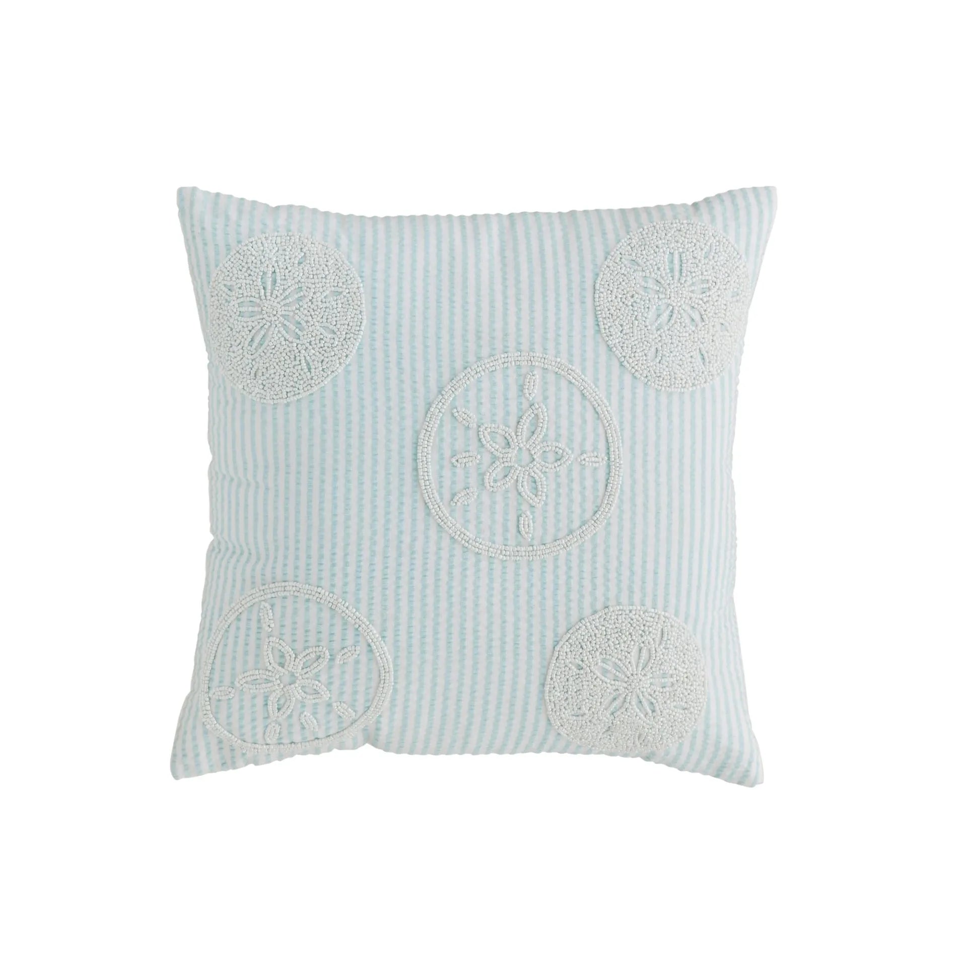 Sand Dollar Sea Beaded Pillow Main image
