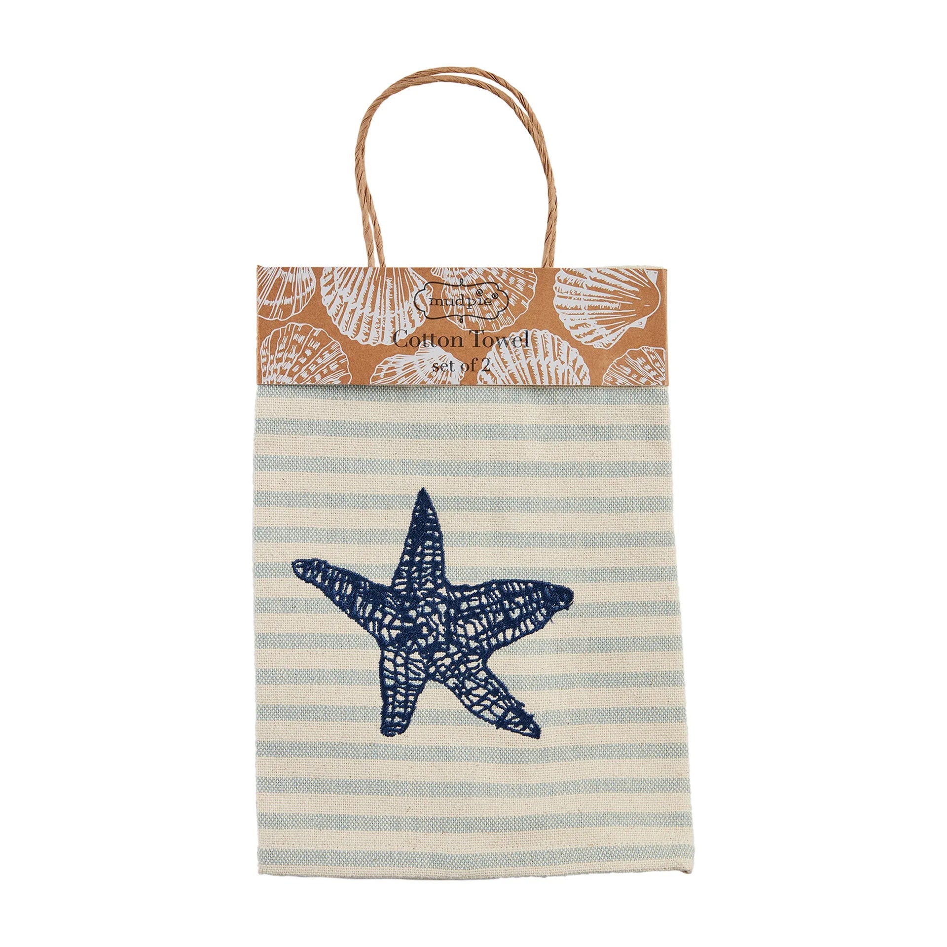 Starfish Embroidered Sea Towel