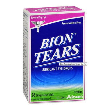 Bion Tears Lubricant Eye Drops 28 Vials