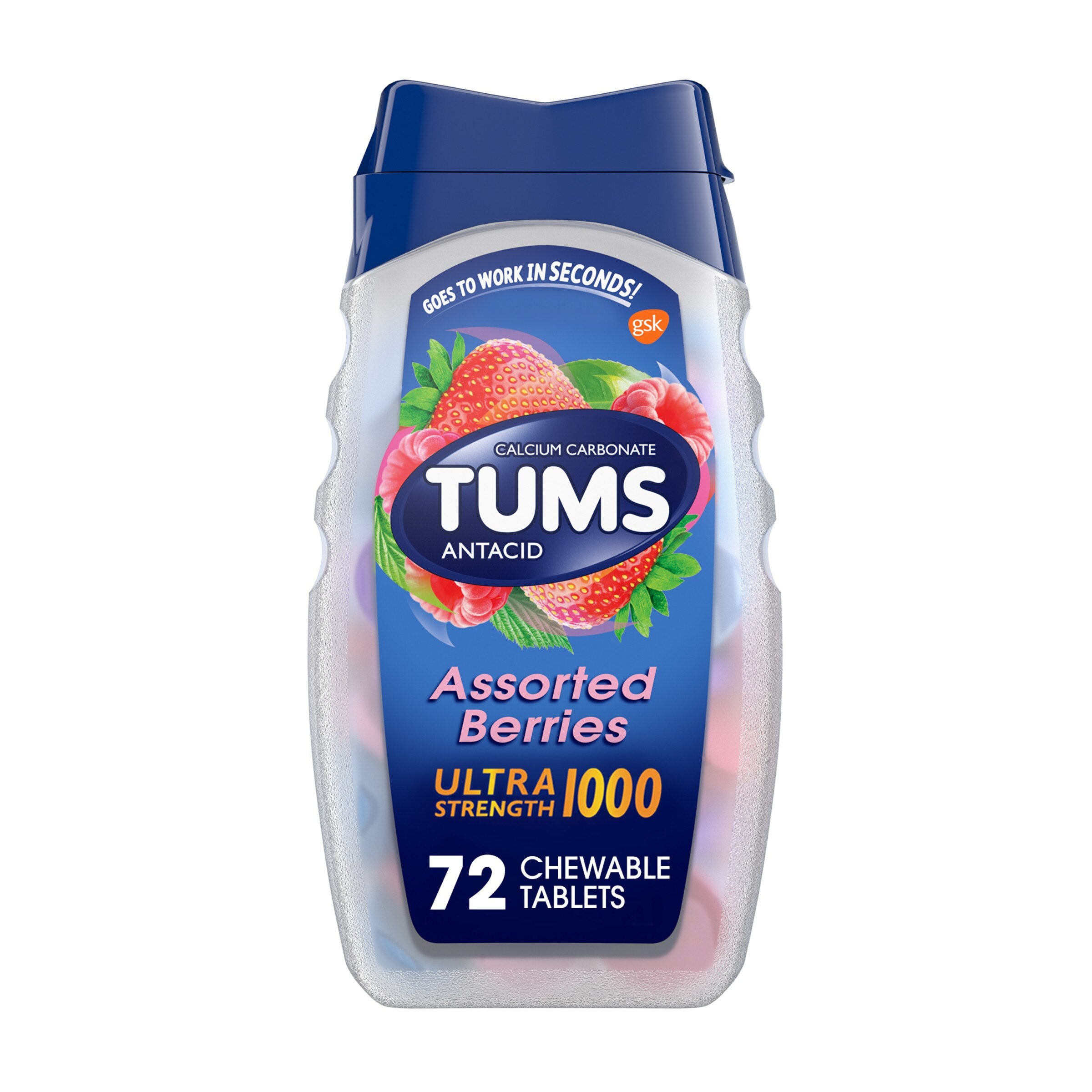 Tums Antacid Berries 72 Ct