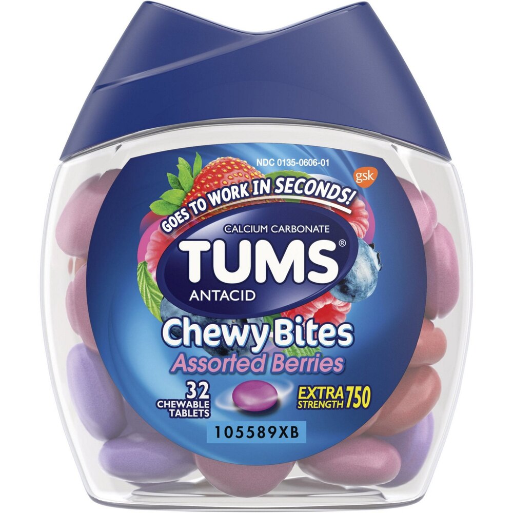 Tums Chewy Bites Assorted Berries 32tabs