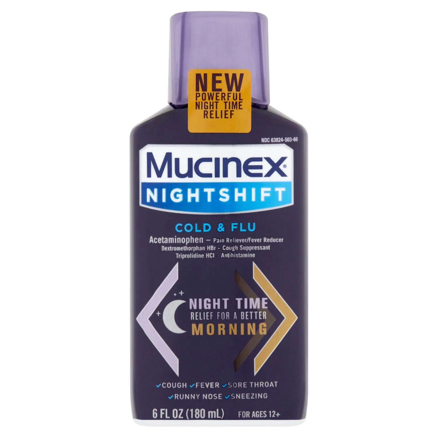 Mucinex Nightshift Cold And Flu 6oz