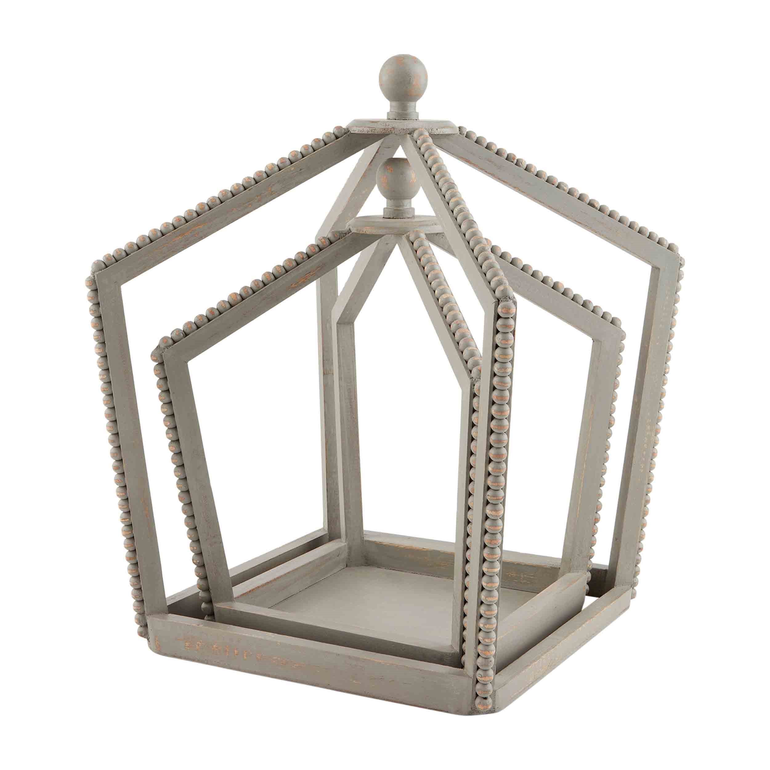 Gray Beaded Lantern Set Main image