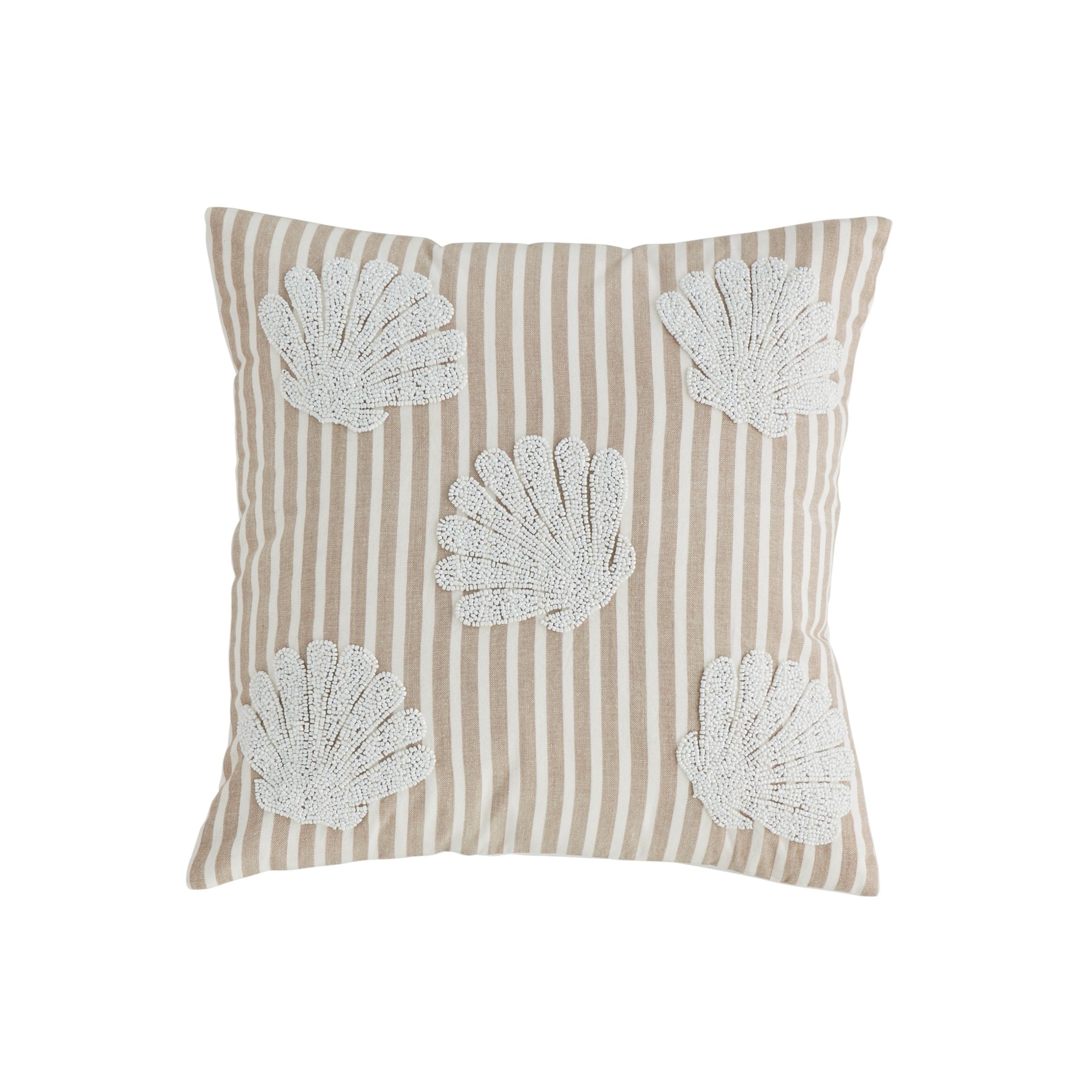 Shell Sea Beaded Pillow