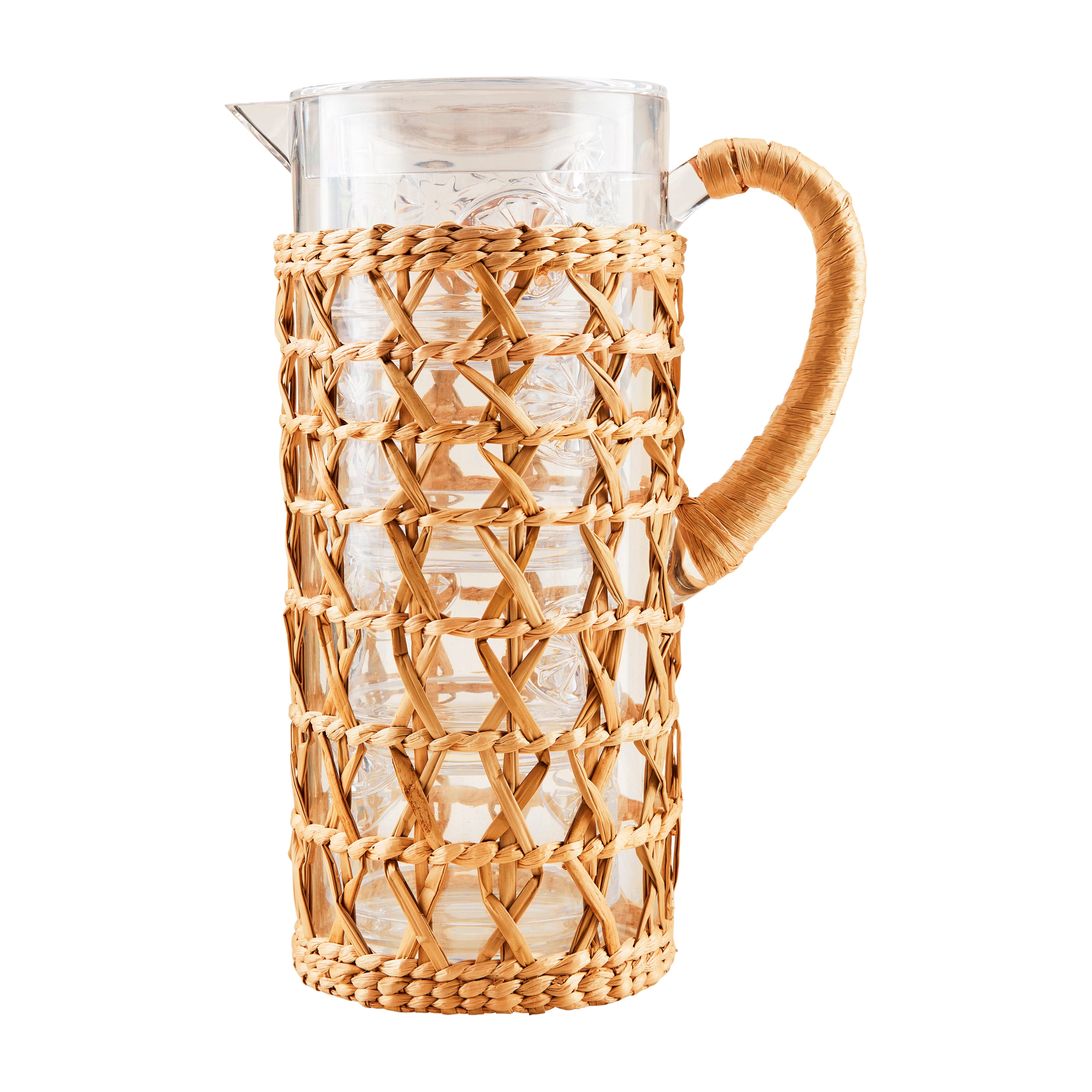Acrylic Woven Pitcher & Glass Set Main image