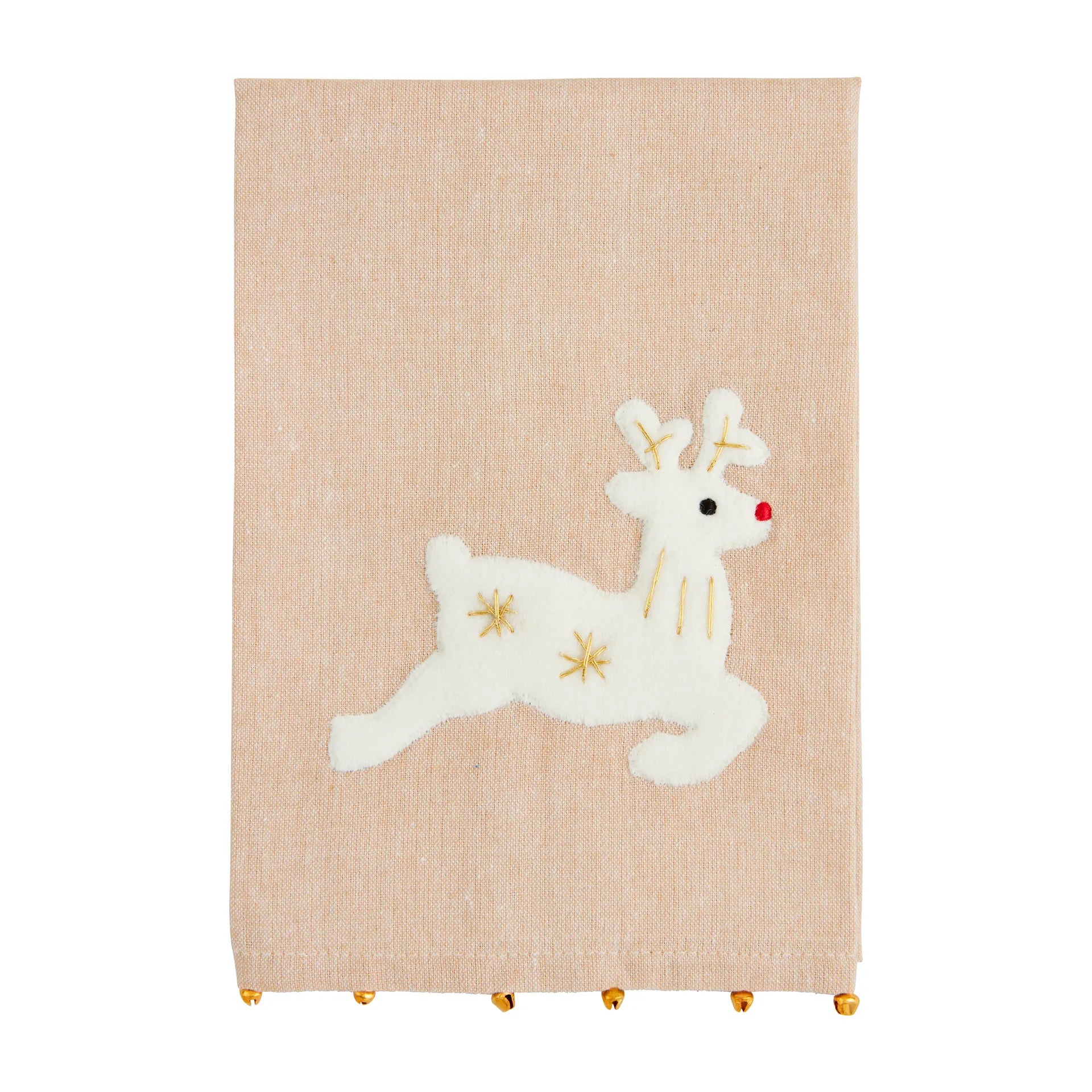 DEER FELT APPLIQUE TOWELS Main image