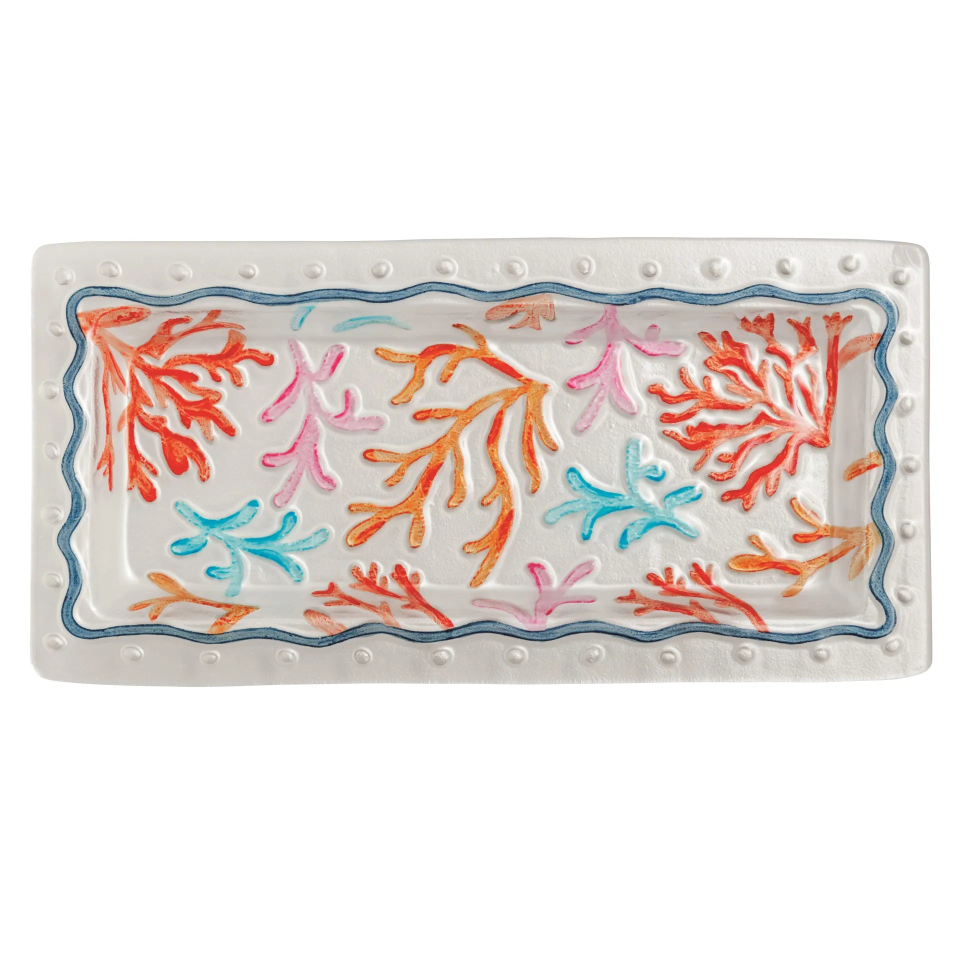 Coral Glass Platter Main image