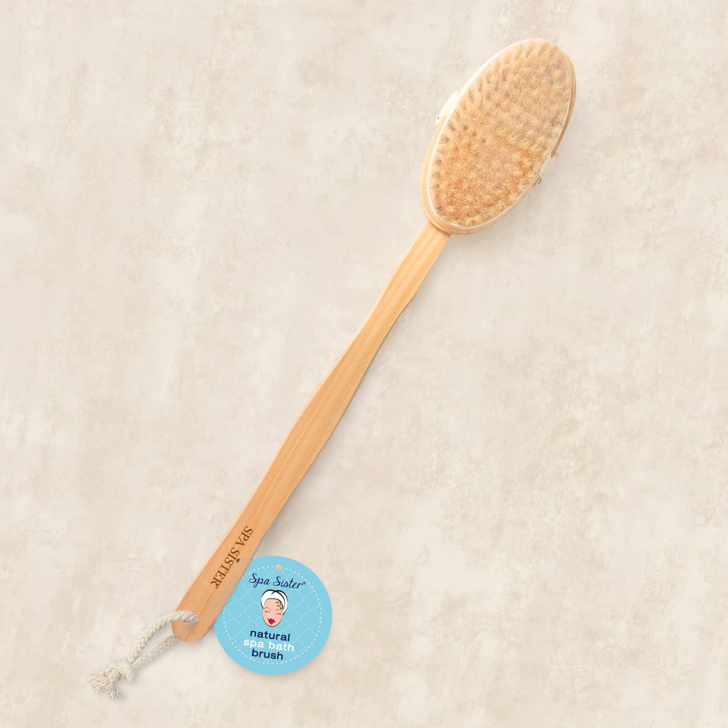 Long Wooden Bath Brush - Detachable Main image