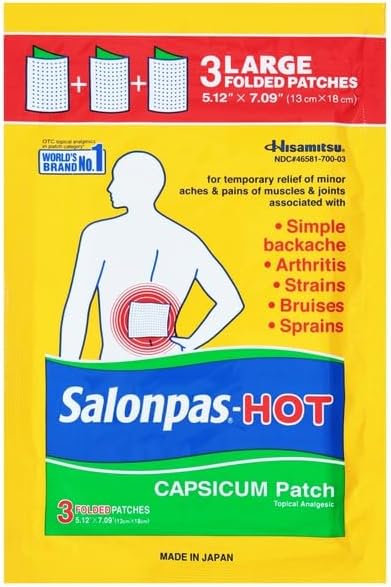 Salonpas-hot Capsicum Patches 3ct