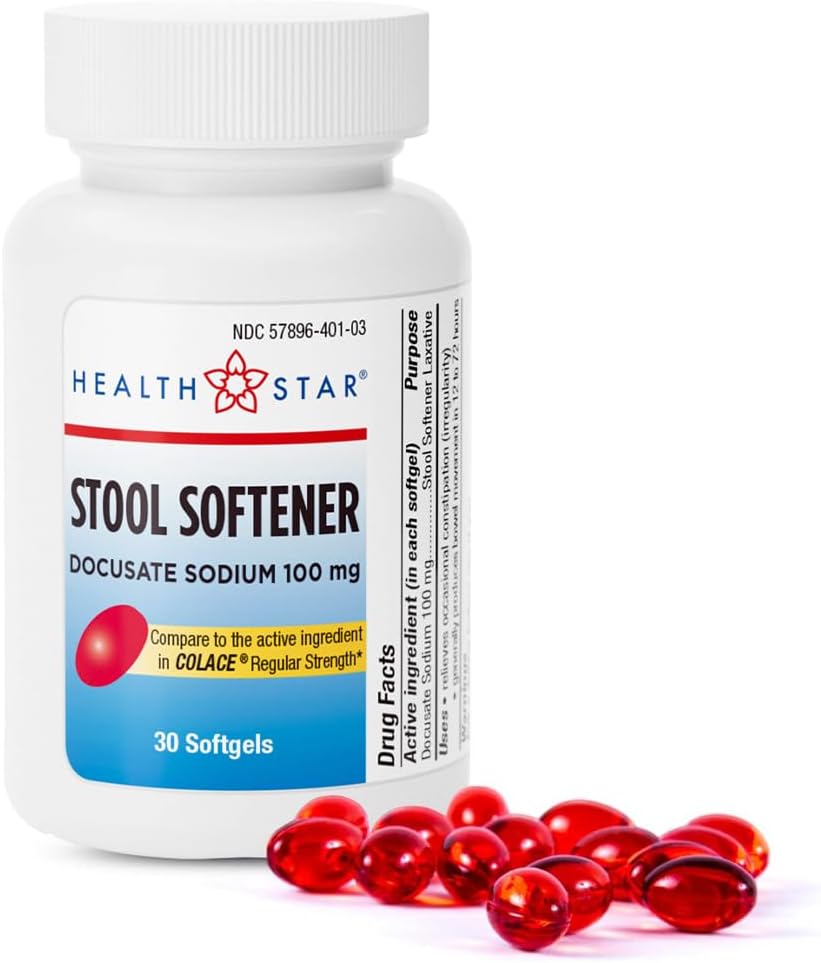 Stool Softener 100mg Soft Gel 30ct