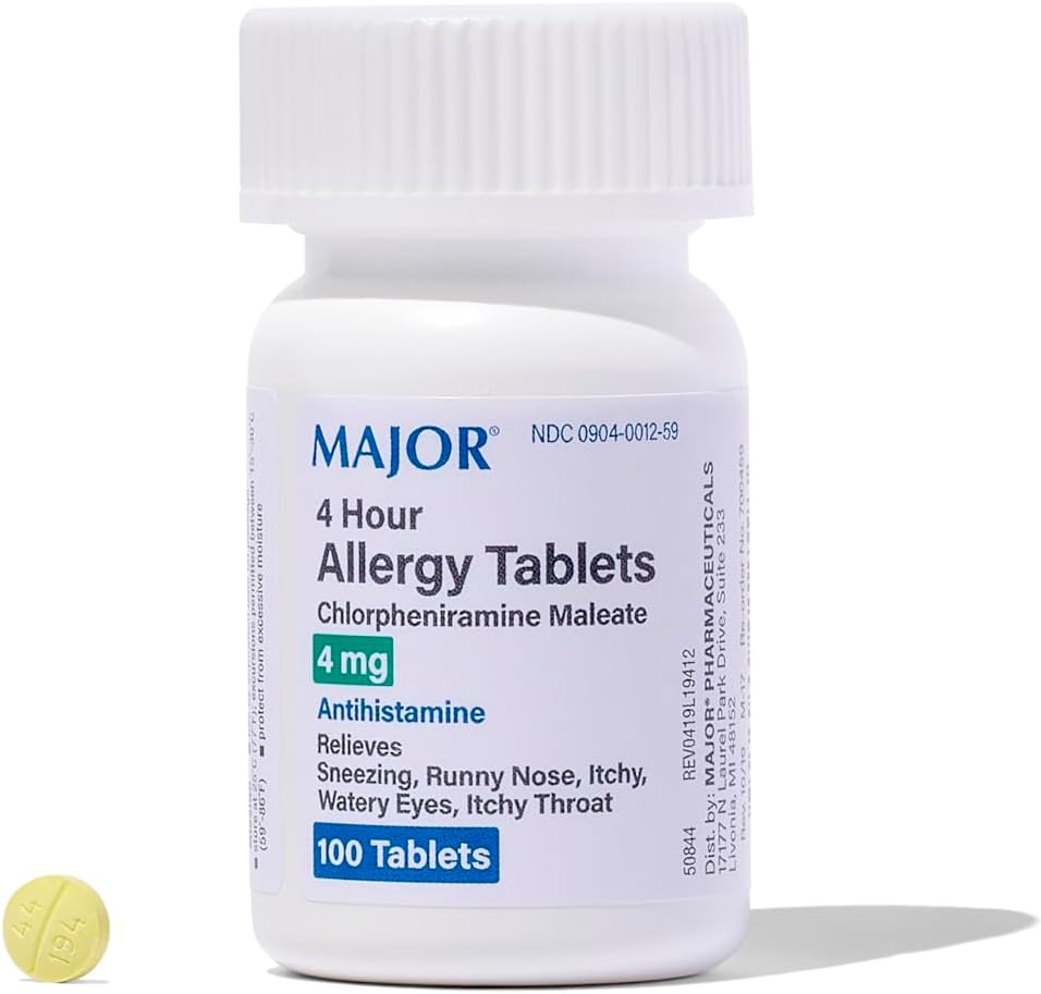 Major Allergy Tablets 4mg 100tab