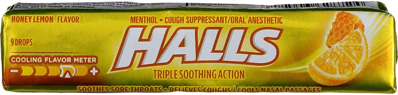 Halls Honey Lemon 9 Drops