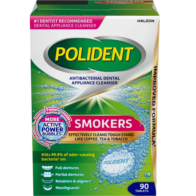 Polident Smokers Dental Tabs 90ct