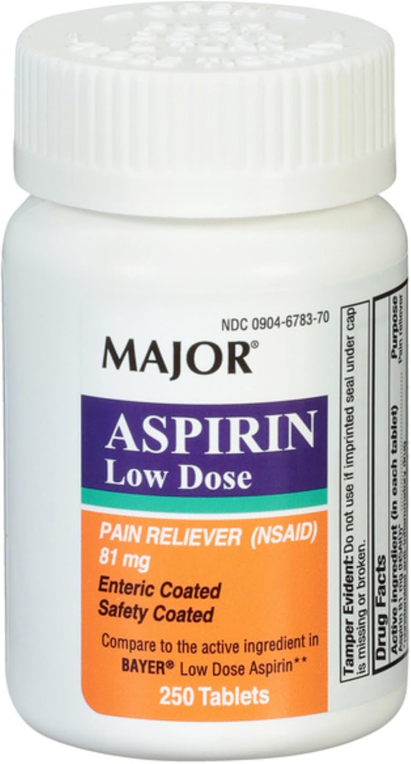 Major Low Dose Aspirin 250 Tabs