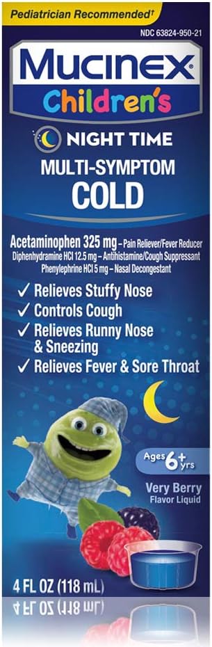 Childrens Mucinex Night Time Cold Berry