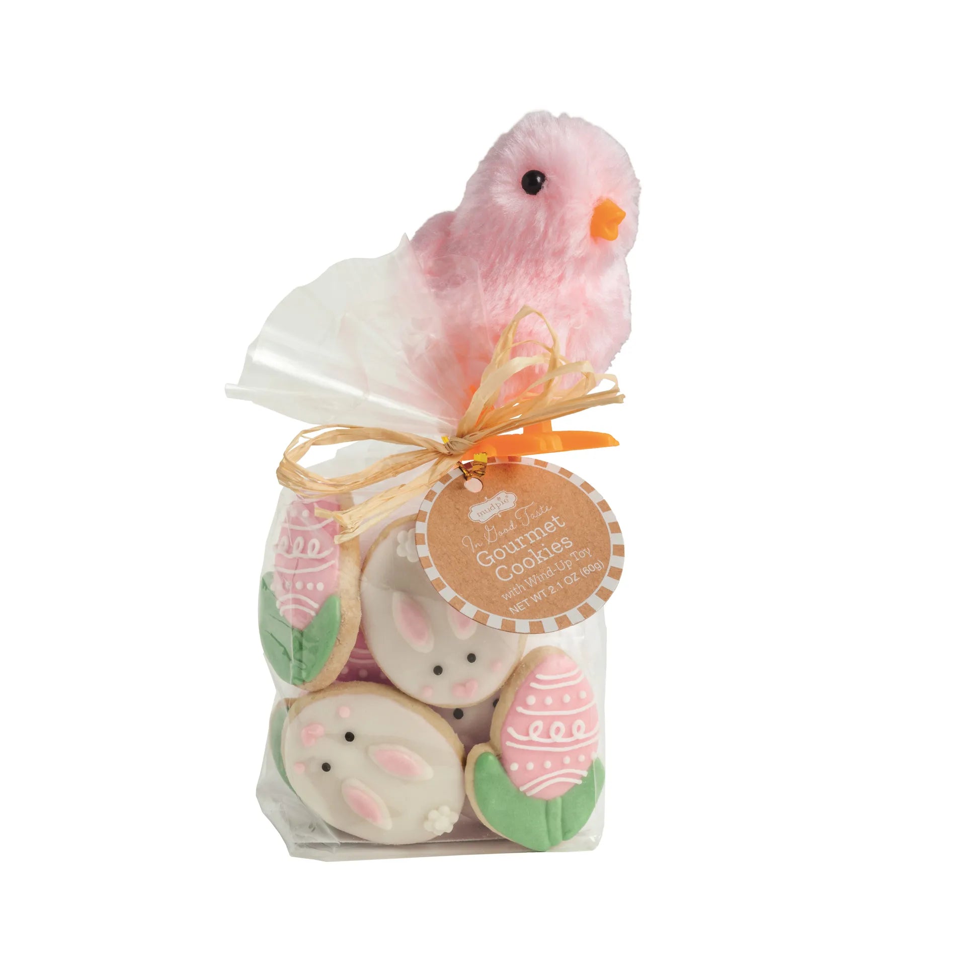 Pink Chick Easter Gourmet Cookies & Toy Set