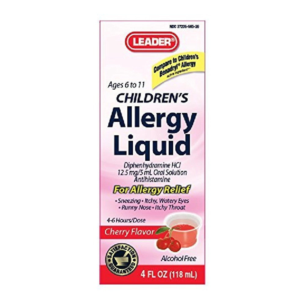 Diphenhydramine Childrens Liq 12.5mg 4oz