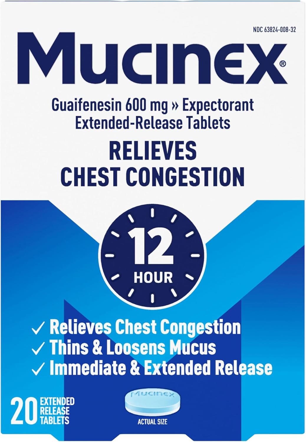 Mucinex 600 Mg 20 Ct