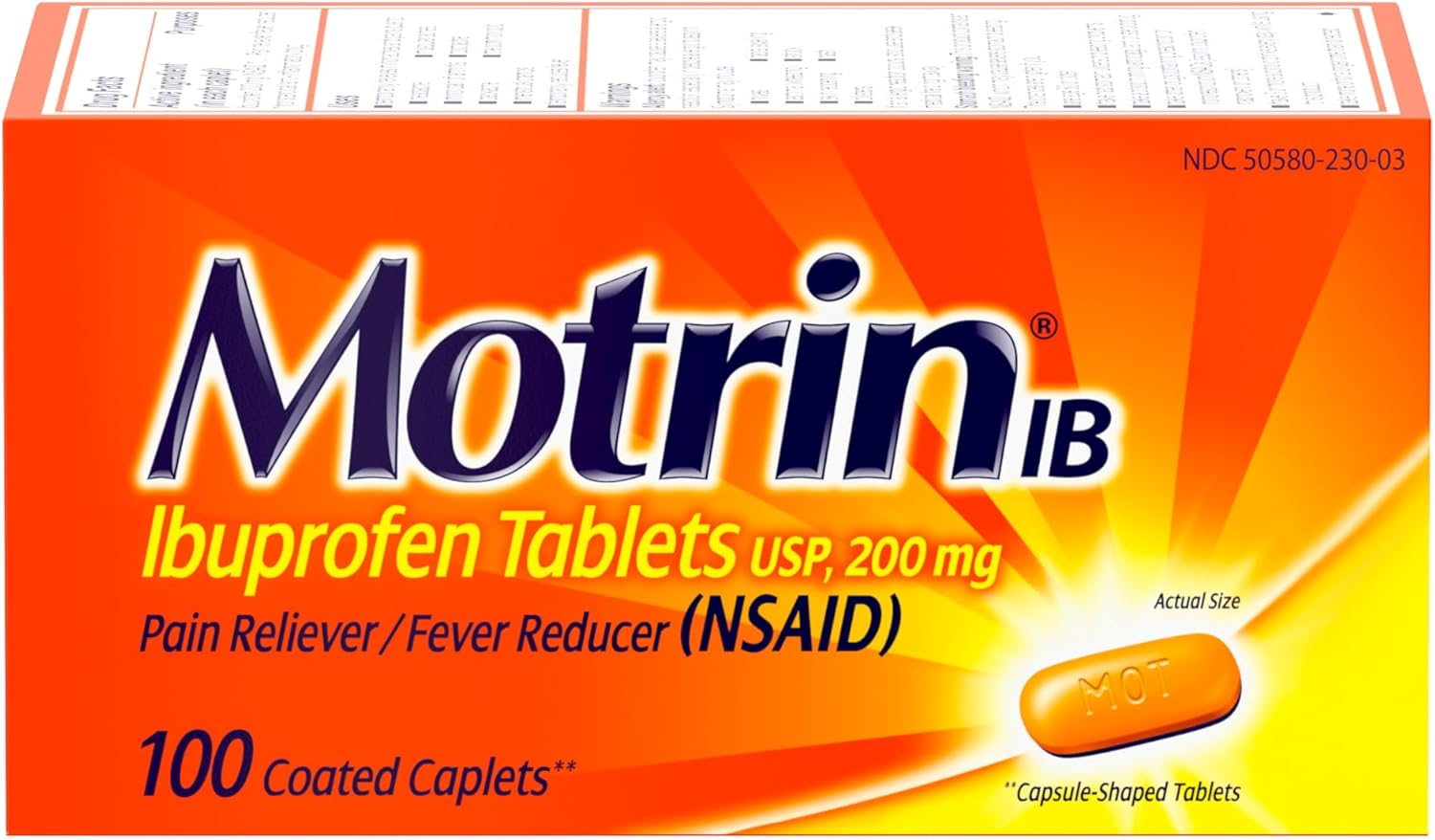 Motrin Caps 100 Ct