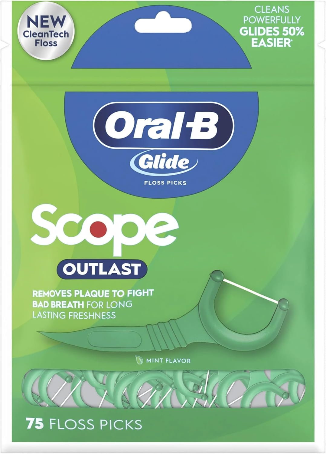 Oral B Glide Floss Pics W/scope