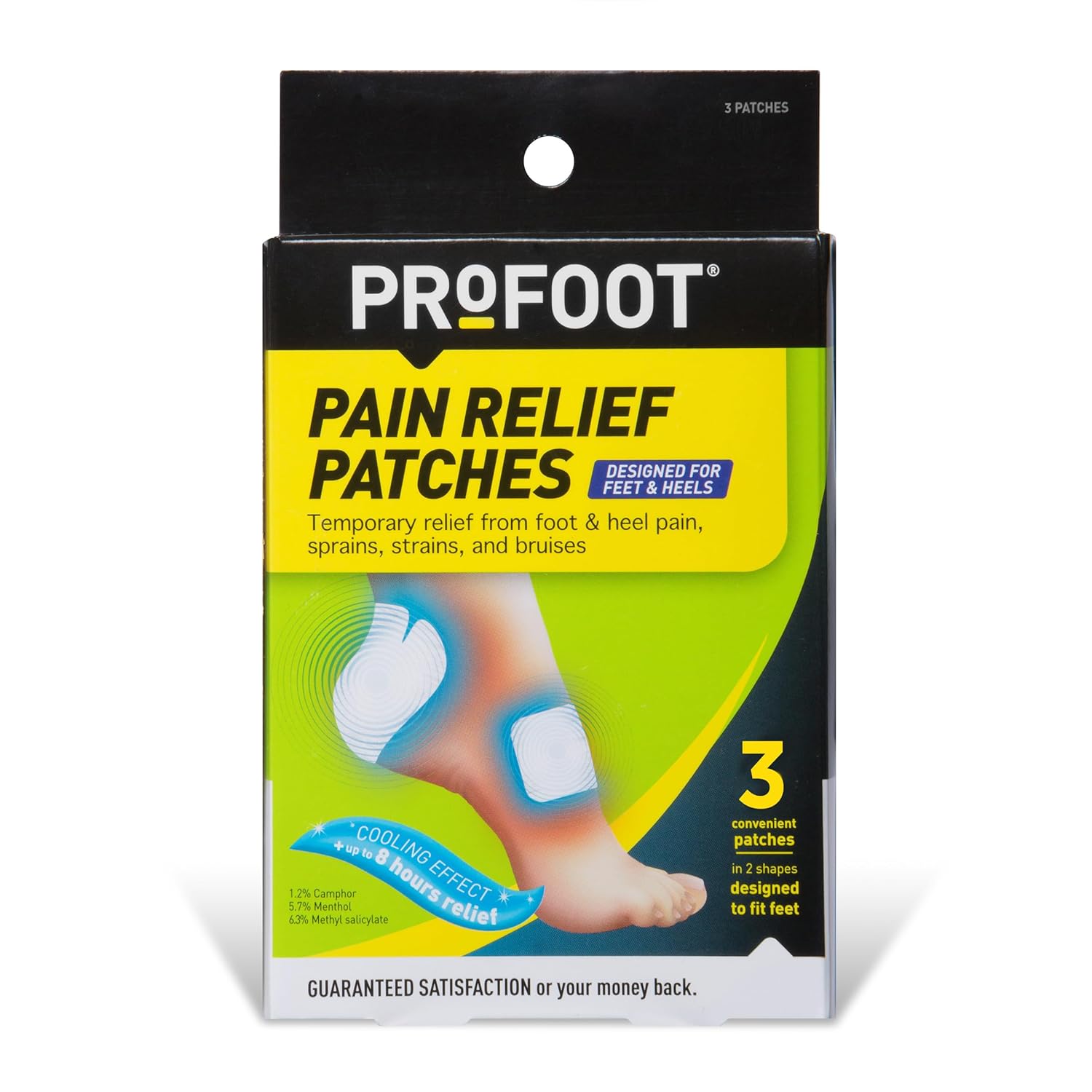 Profoot Pain Relief Patches 3ct