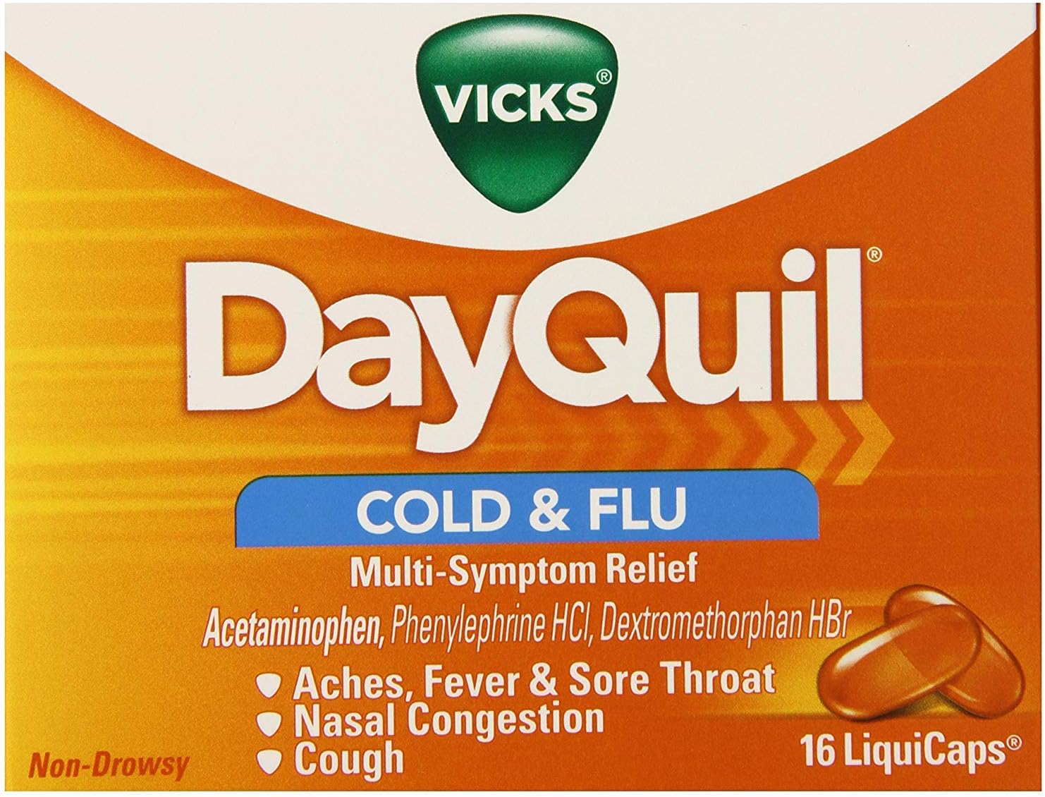 Dayquil Cold & Flu Liquicap 16ct