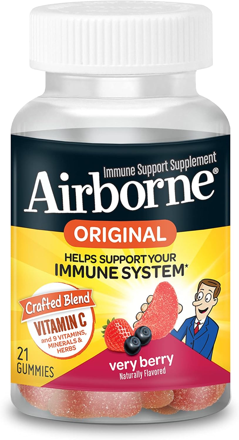 Airborne Vit C Raspberry 21 Gummies
