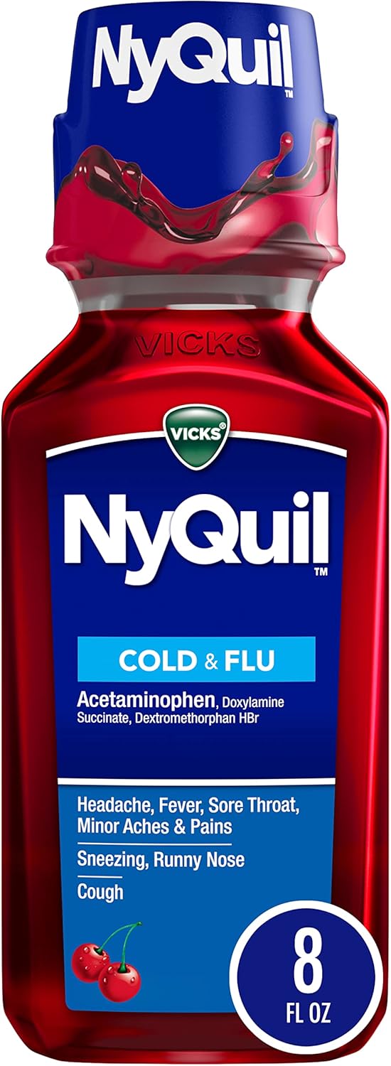 Nyquil Cold & Flu Cherry 8oz