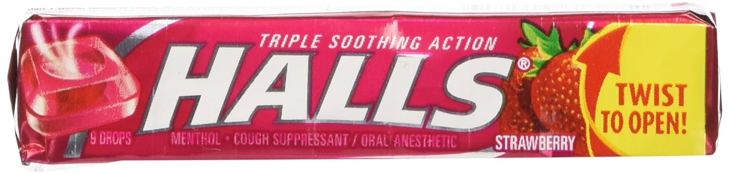 Halls Strawberry Flavor 9ct