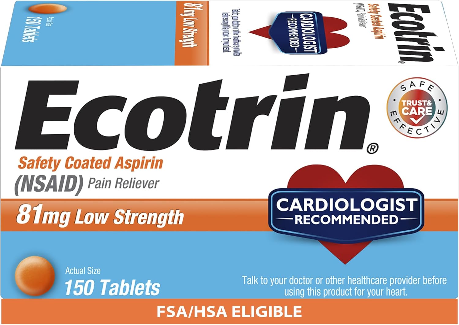Ecotrin 81mg 150 Tabs