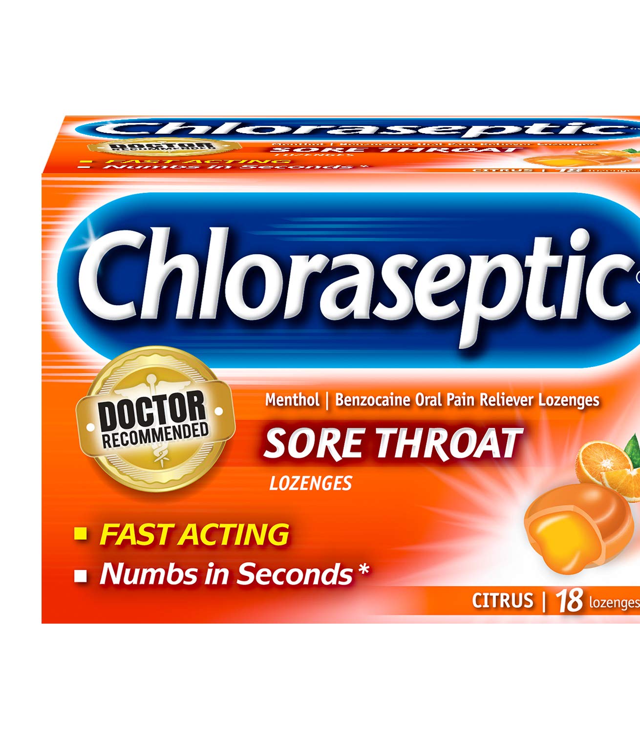 Chloraseptic Warming Sore Throat 18 Ct