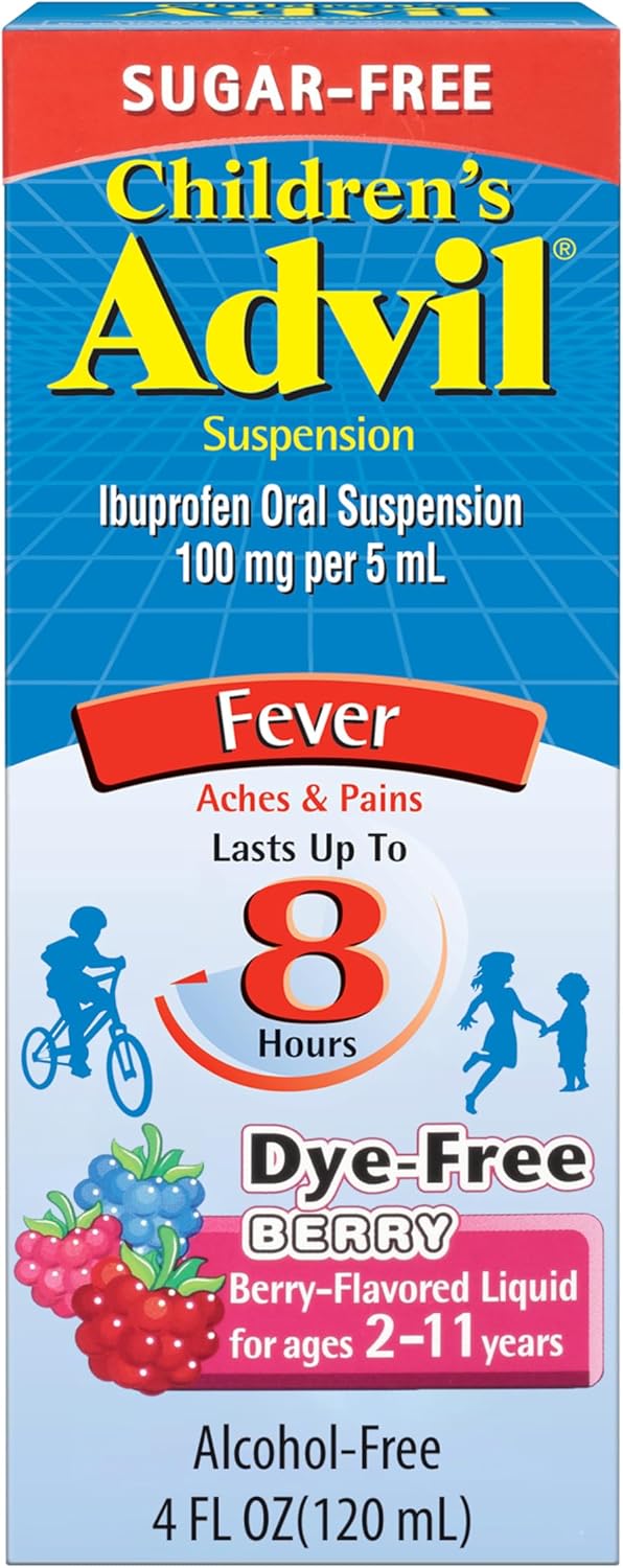Advil Childrens Sf Dye Free Berry 4oz