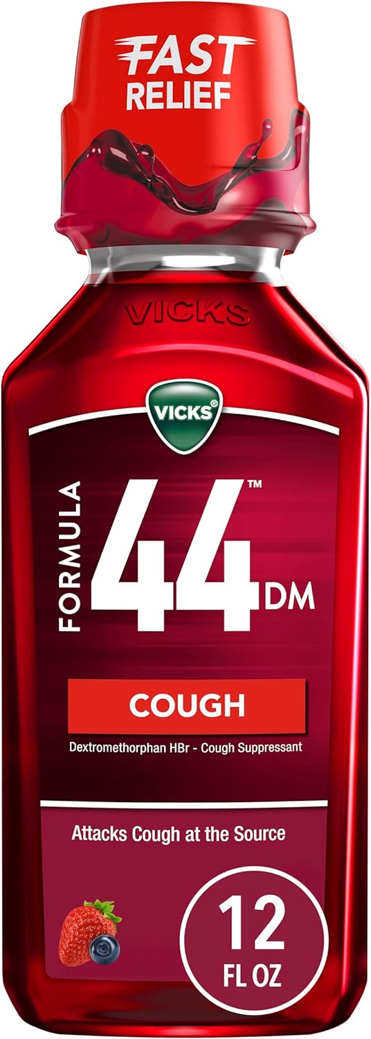Vicks Formula 44dm Berry Flavor 12 Fl Oz