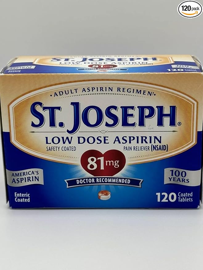 St Joseph Low Dose Aspirin 120 Coated Tabs