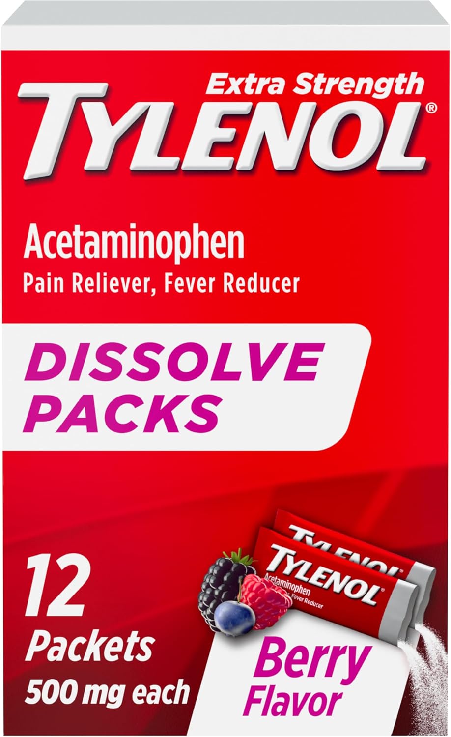 Tylenol Dissolve Packs 12pcks