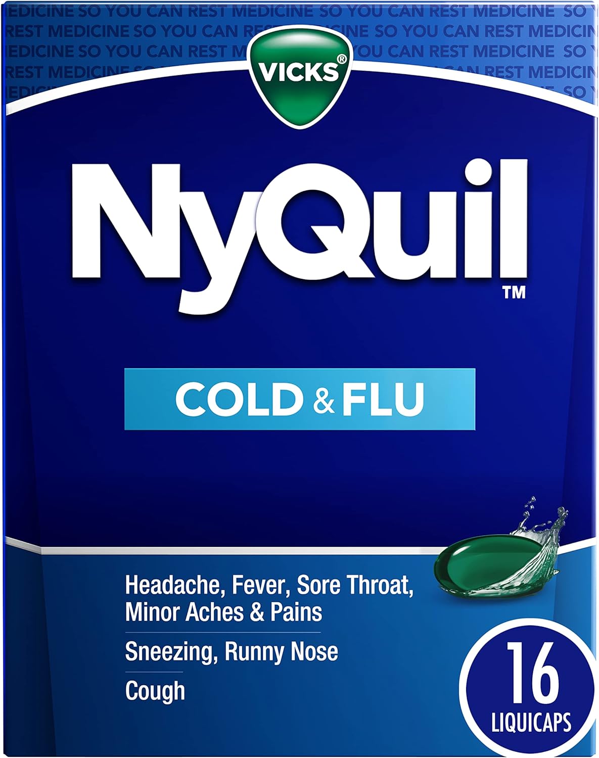 Nyquil Cold & Flu Liquidcaps 16 Ct