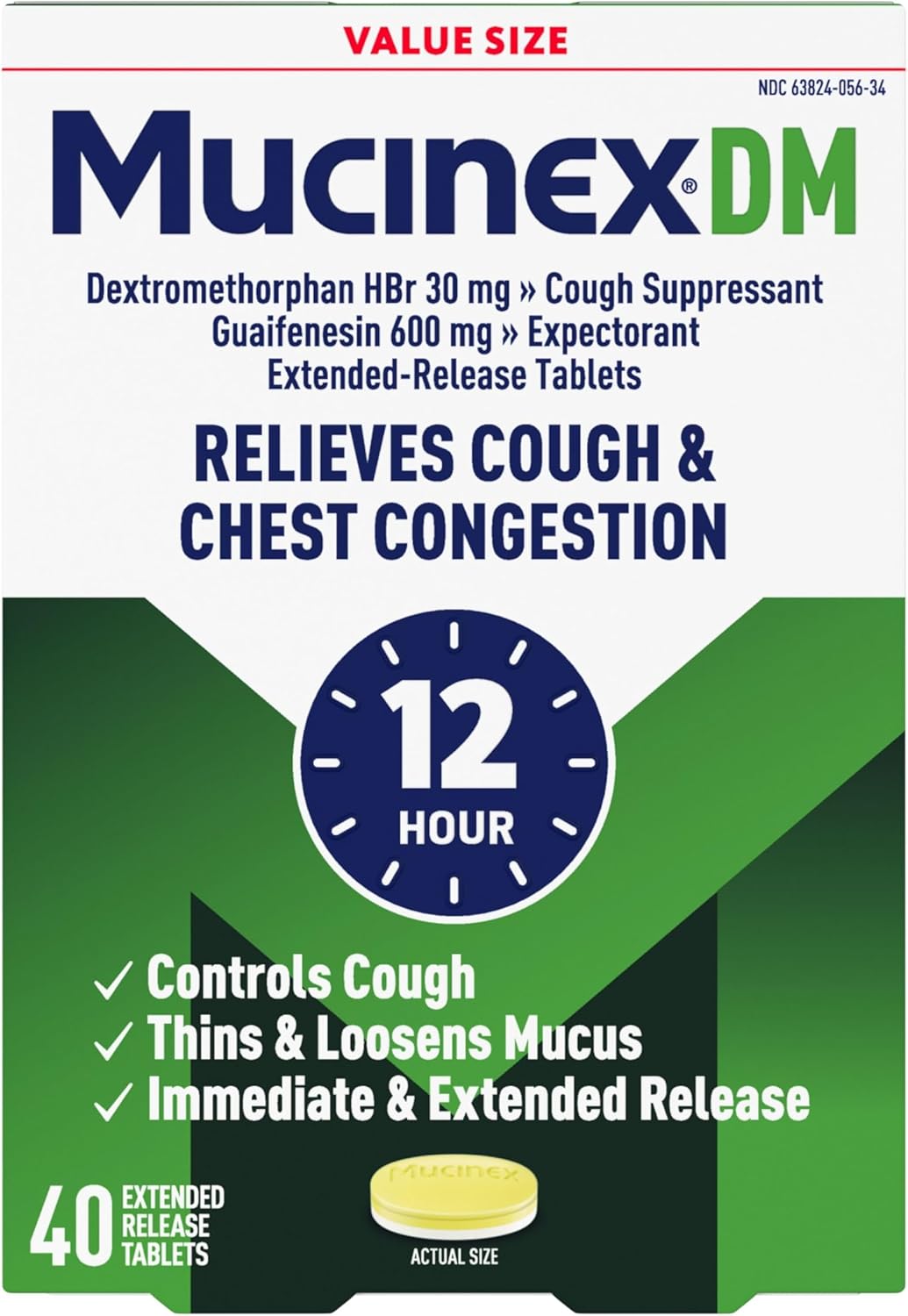 Mucinex 600mg 12 Hr 40 Ct