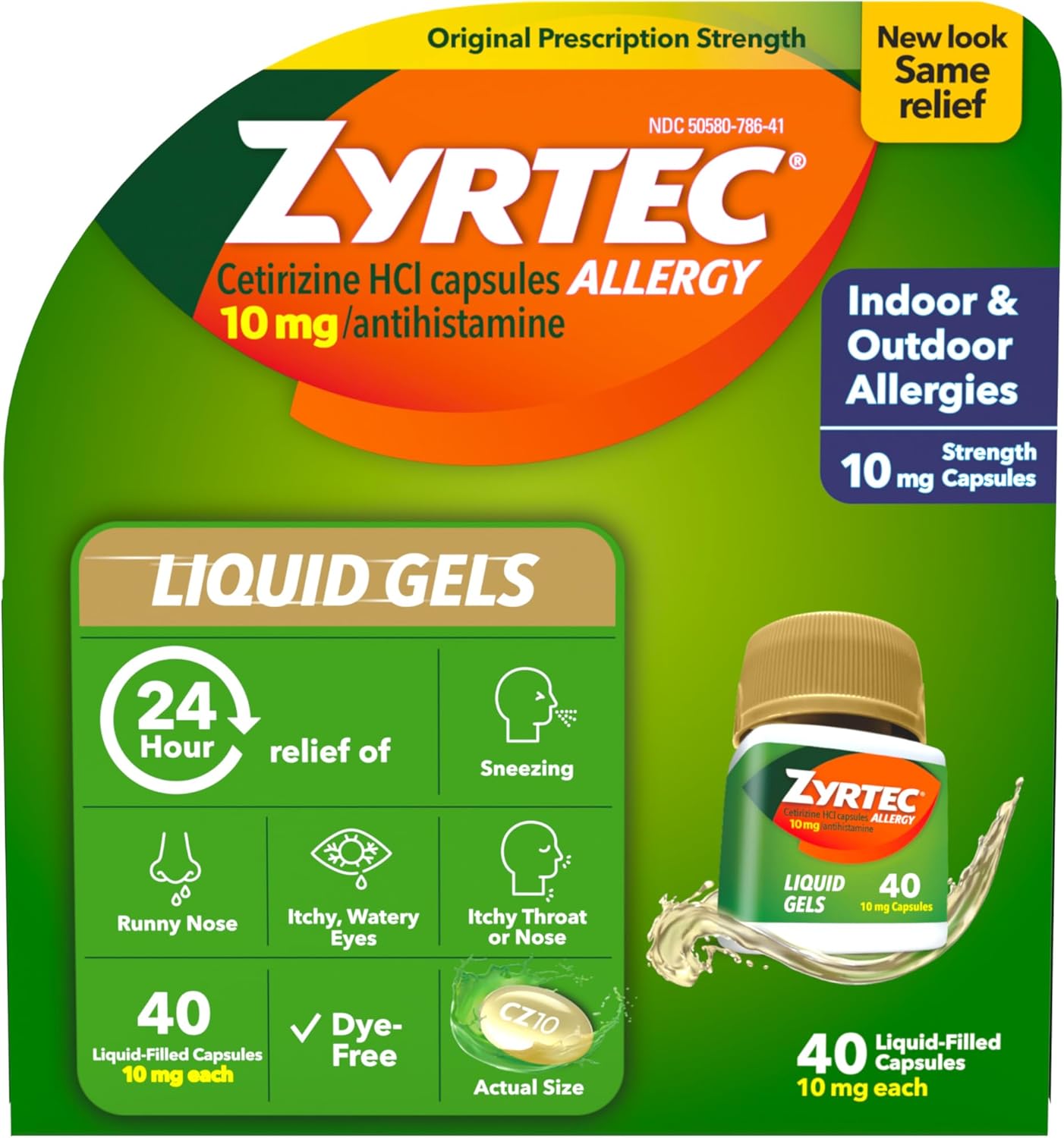 Zyrtec Liquid Gels 40ct