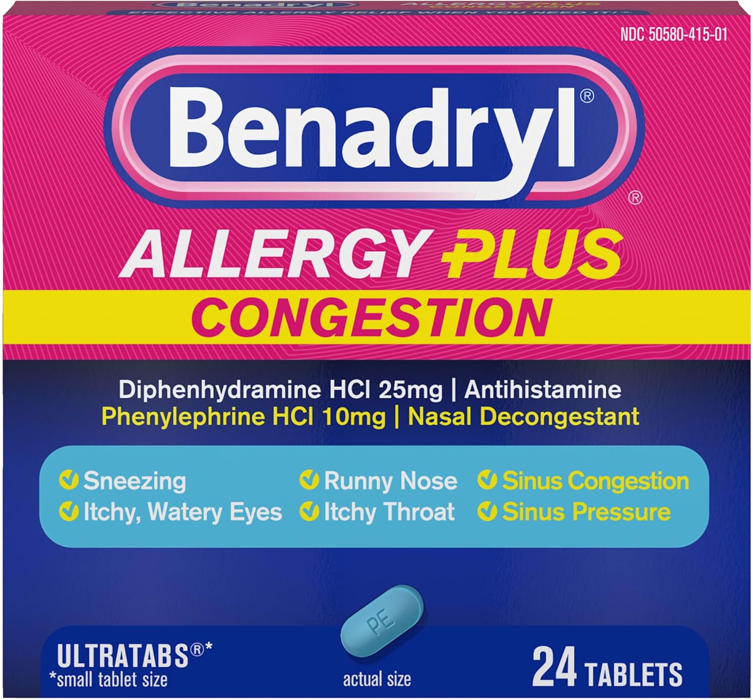 Benadryl Alergy Plus Congestion