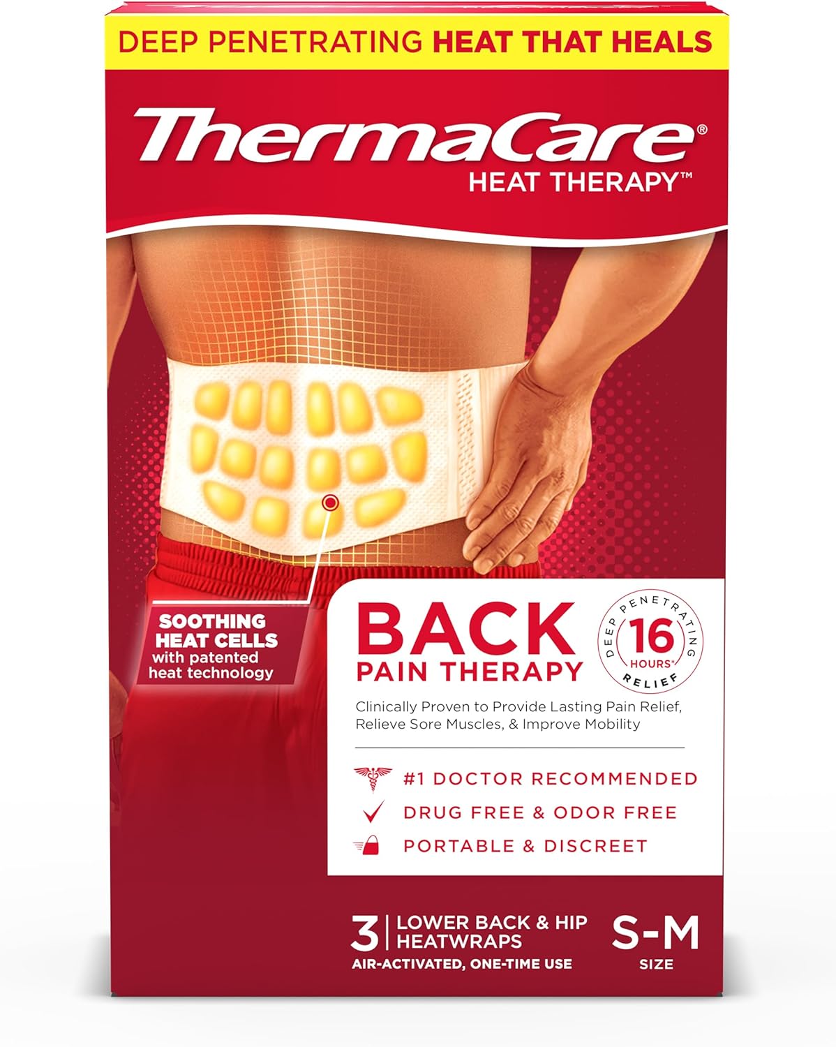 ThermaCare Back Pain Therapy S-M
