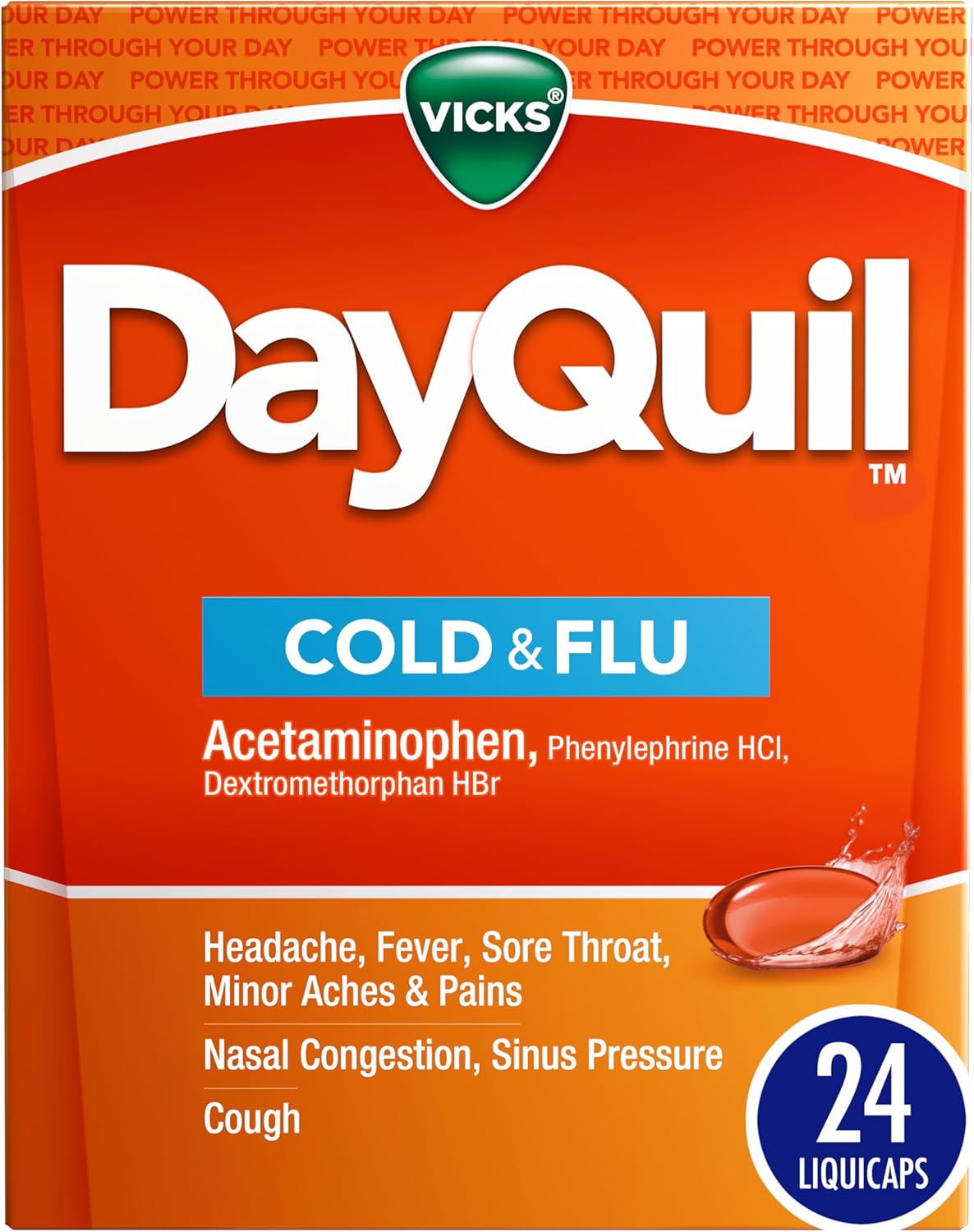 Dayquil Cold & Flu Liquicaps 24 Ct