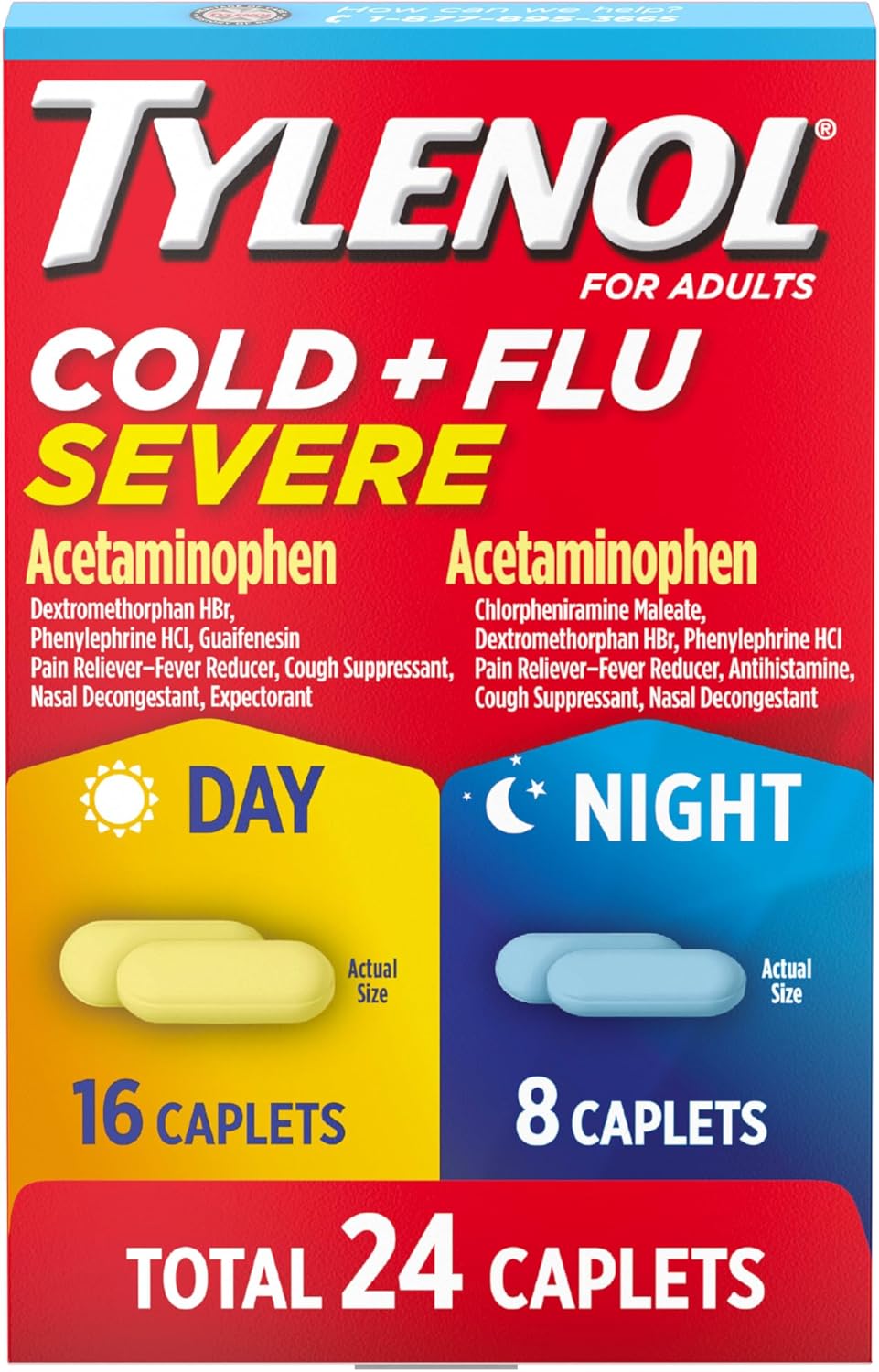 Tylenol Cold & Flu Severe 24 Caps