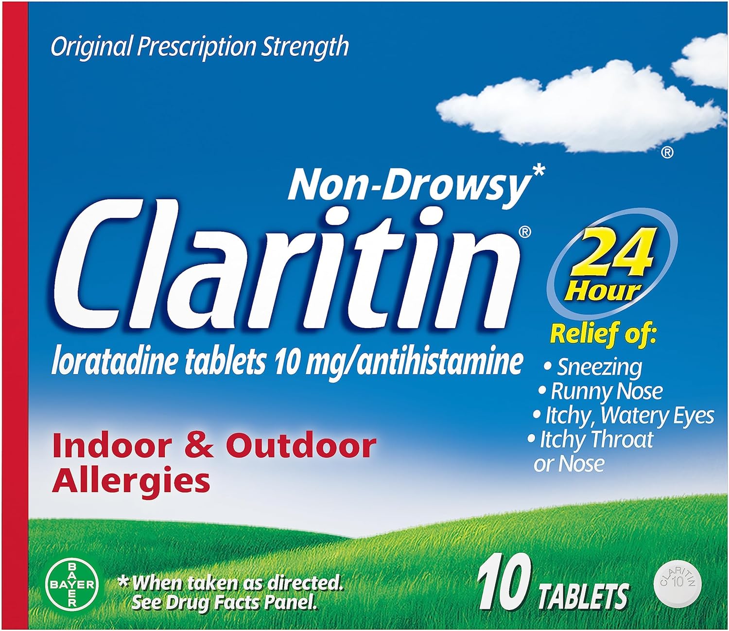 Non-drowsy Claritin 24 Hr 10tabs