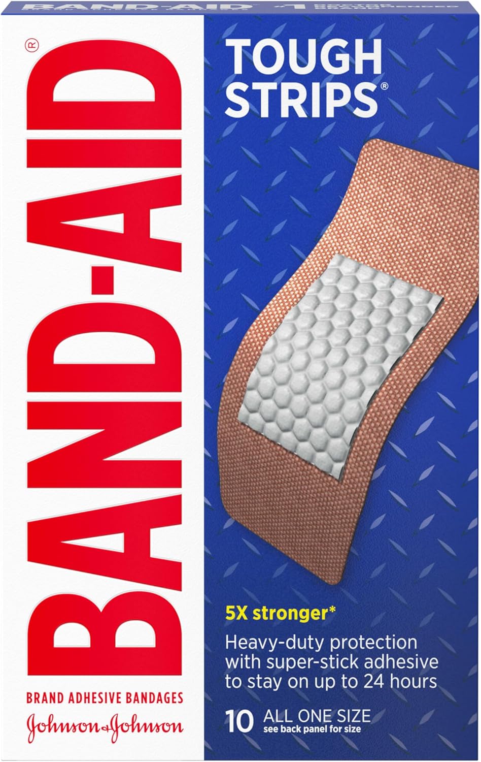 Band-aid Tough Strips Xl 10