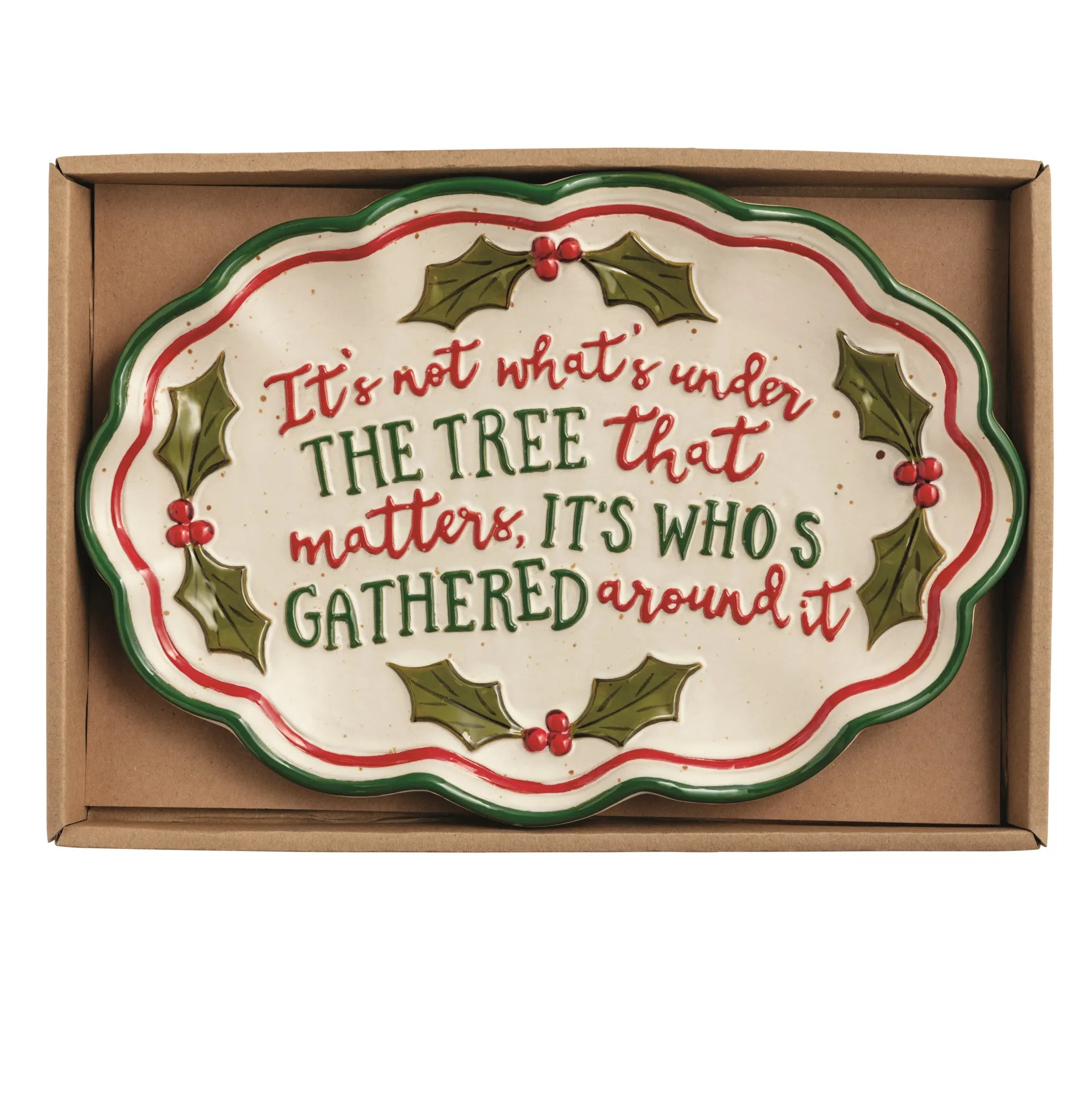 HOLLY FARM XMAS SENTIMENT TRAY Main image