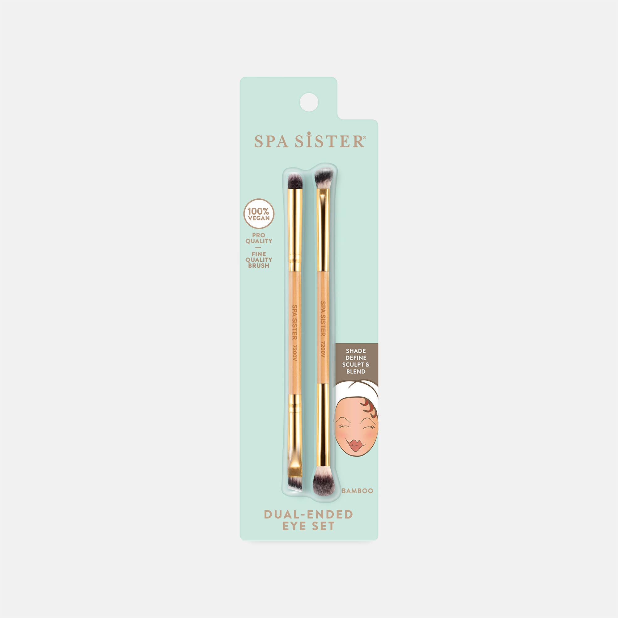 Dual-Ended Eye Set - Vegan Bamboo Brushes Main image