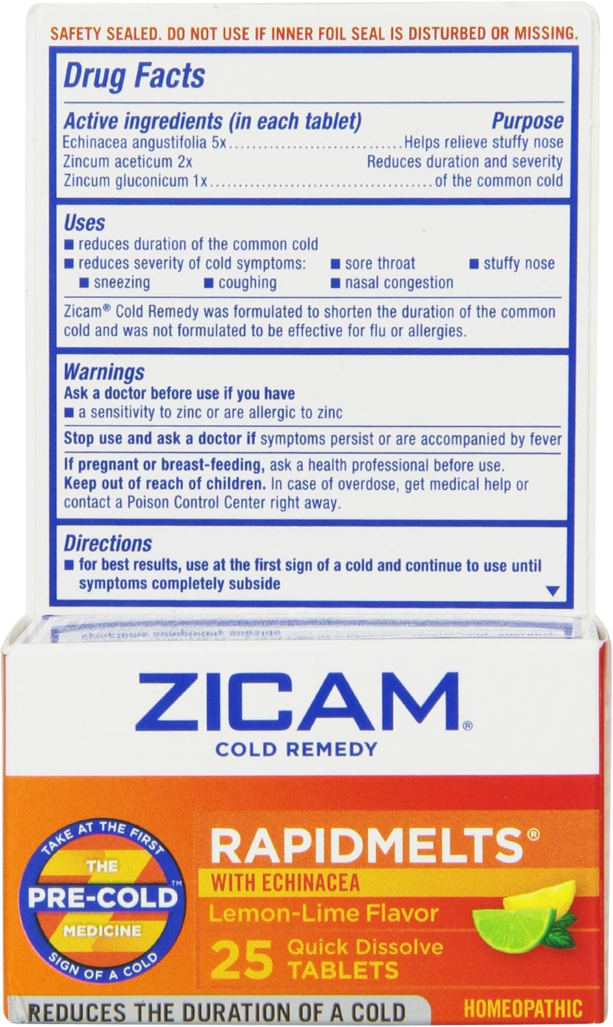 Zicam Rapidmelts 25 Tabs